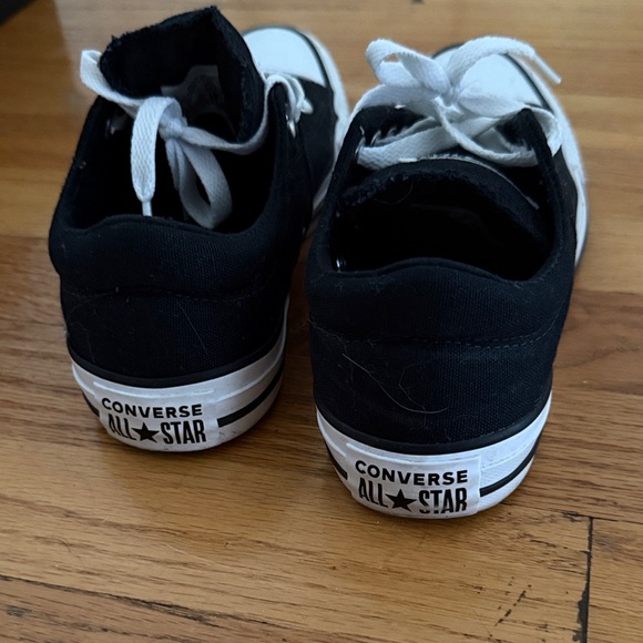 Converse Women’s All Star Black and White Sneakers - Picture 3 of 5
